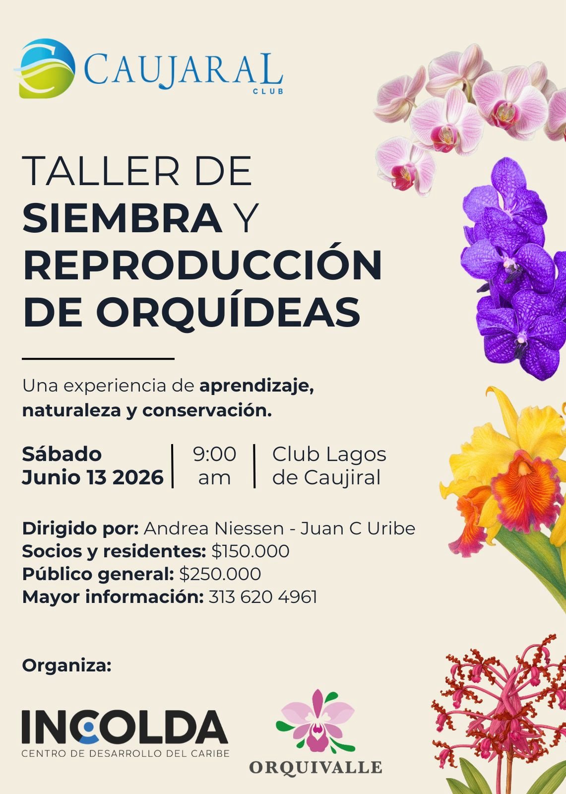 Taller de Siembra y reproducción de orquídeas